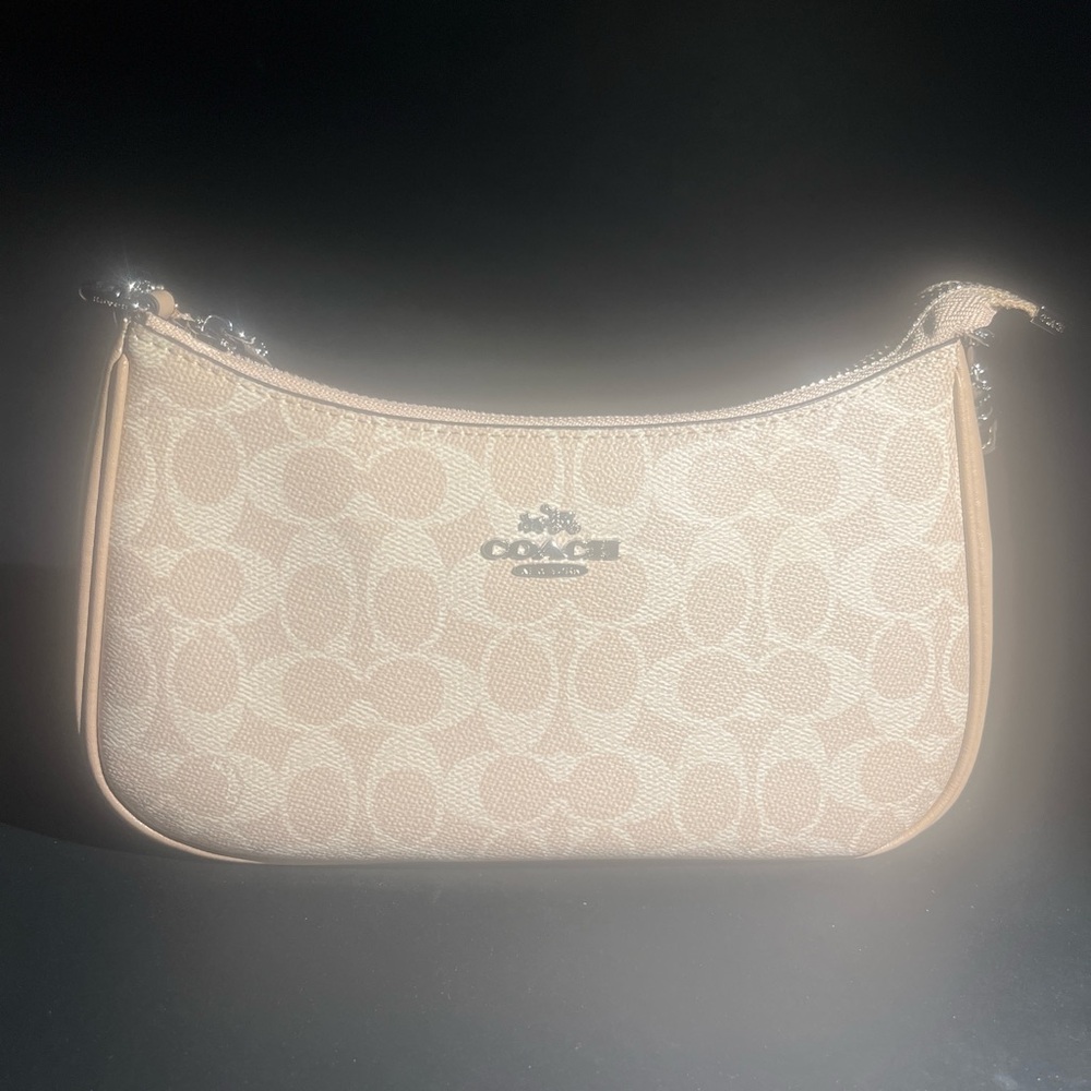 Coach Light Tan Signature Shoulder Bag